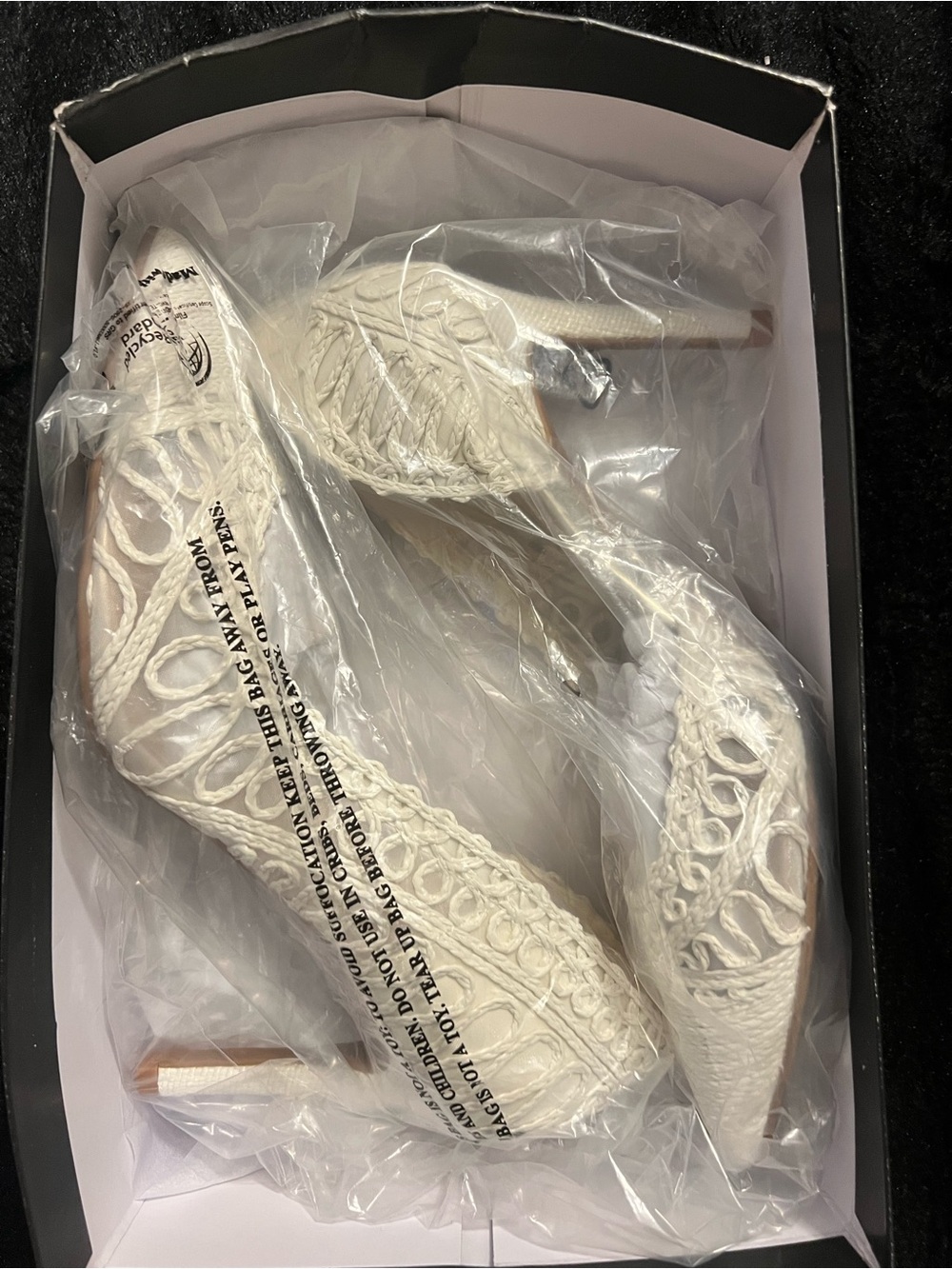Nine West White Crochet Pointed Pumps - Picture 11 of 12